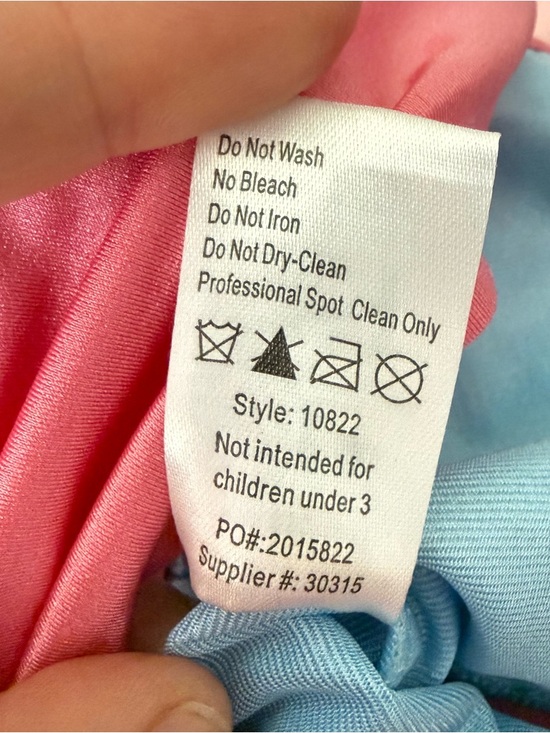 Weissman XSC 4T Dance Dress Style 10822 Pink Blue Sequin Tulle Costume - Picture 9 of 10